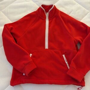Levi's Vibrant Red Fleece Pullover
